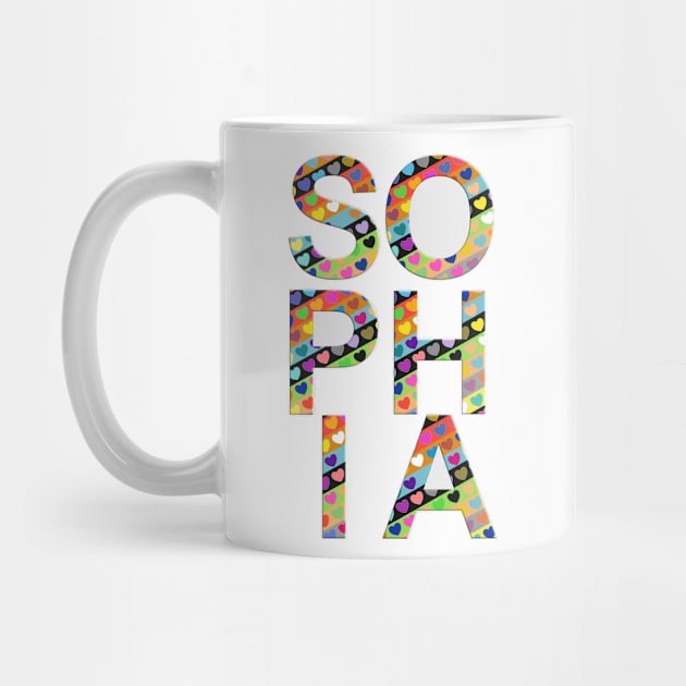 Sophia, name, typography by Furashop